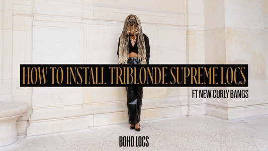 How To Install Triblonde Supreme Locs ft New Curly Bangs