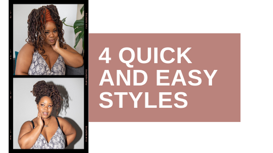 4 Quick and Easy Boho Locs Styles!