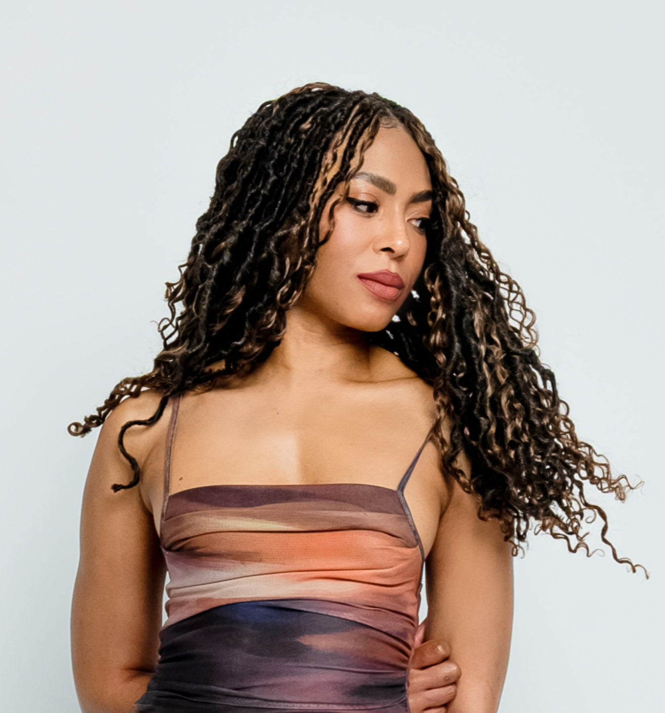 Boho Human Hair Mermaid Locs in Chocolate Caramel 22"®