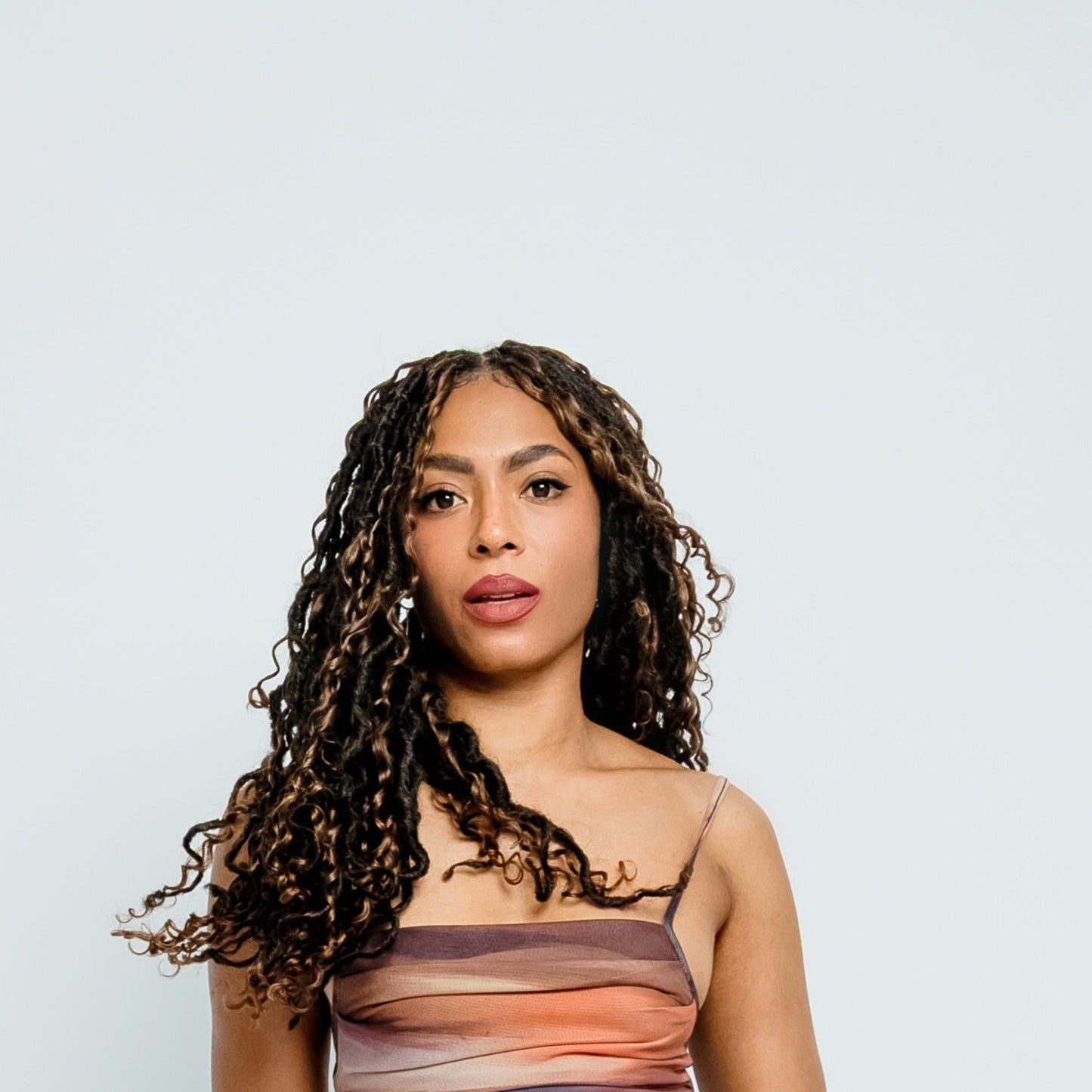 Boho Human Hair Mermaid Locs in Chocolate Caramel 22"®