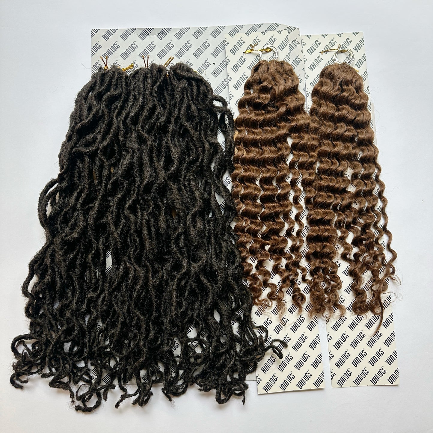 Boho Human Hair Mermaid Locs in Chocolate Caramel 22"®