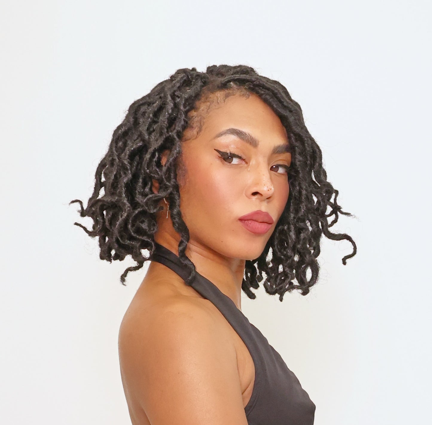 Boho Short Goddess Bob in Midnight