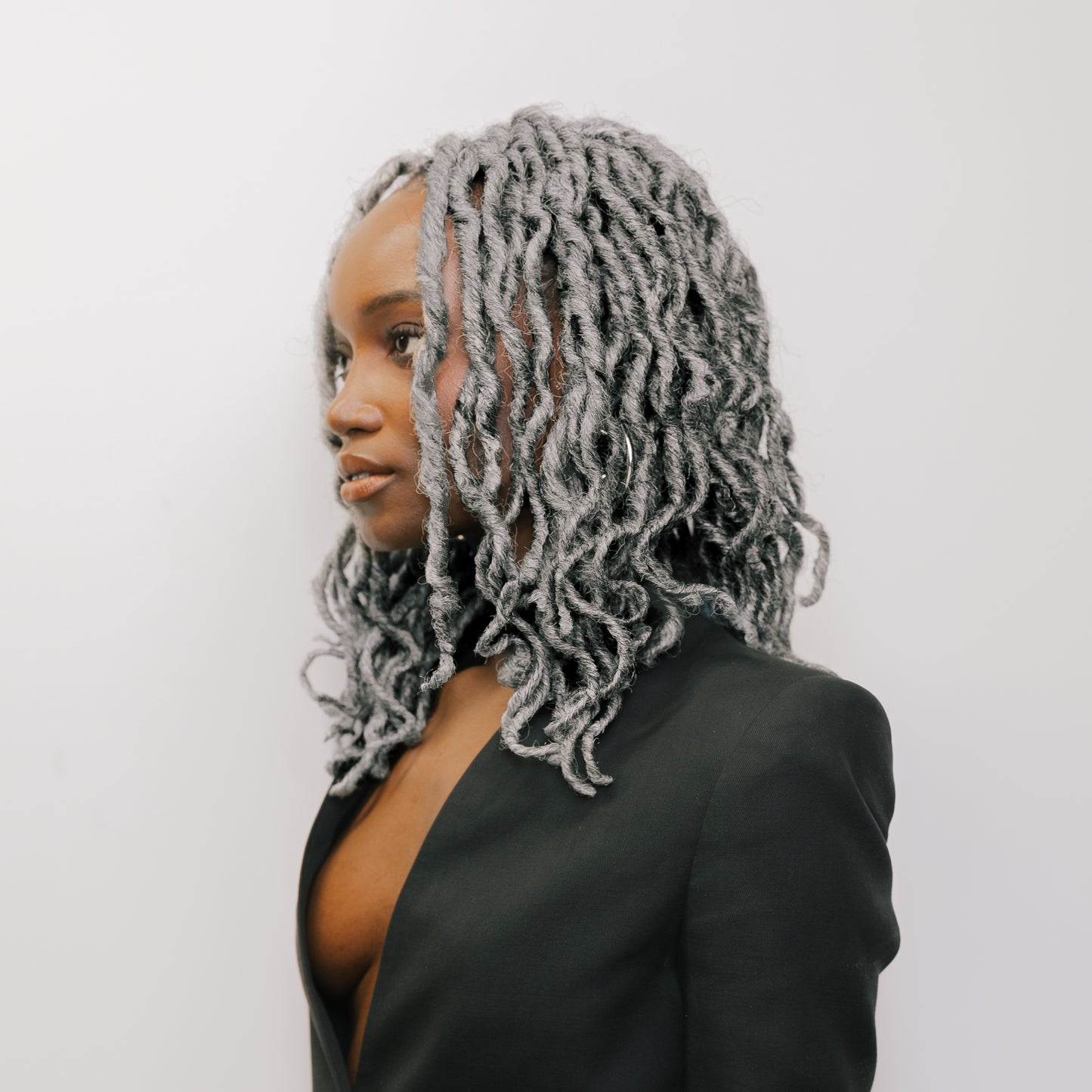 Boho Goddess Locs in Salt & Pepper 14"®