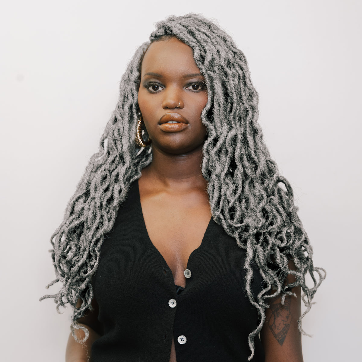 Boho Goddess Locs in Salt & Pepper 22"® Boho Locs