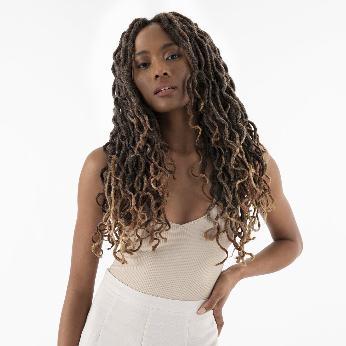 Boho Goddess Locs in Bey-Blonde/Bronde 22"®