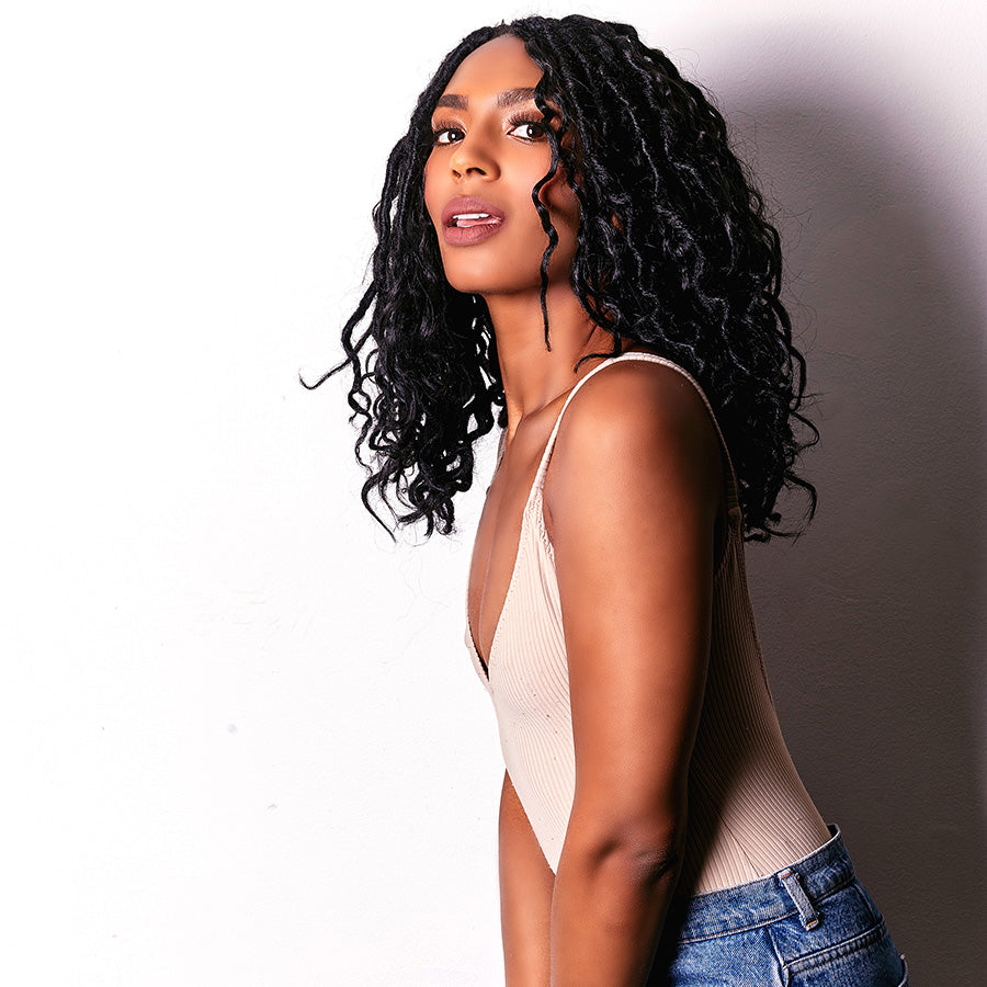 Boho Mermaid Locs in Midnight 14"®
