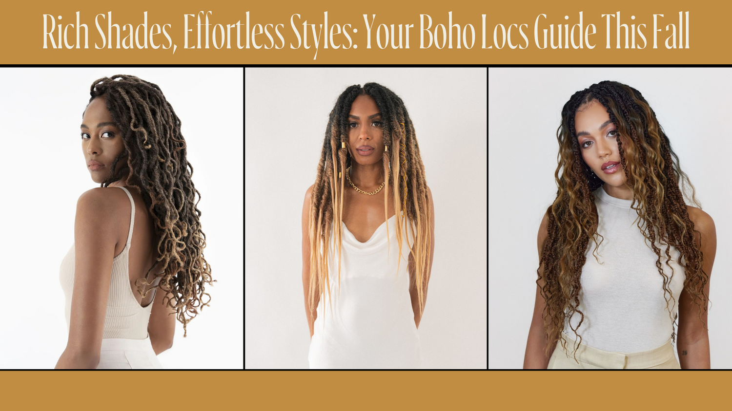 Rich Shades, Effortless Styles: Your Boho Locs Guide This Fall