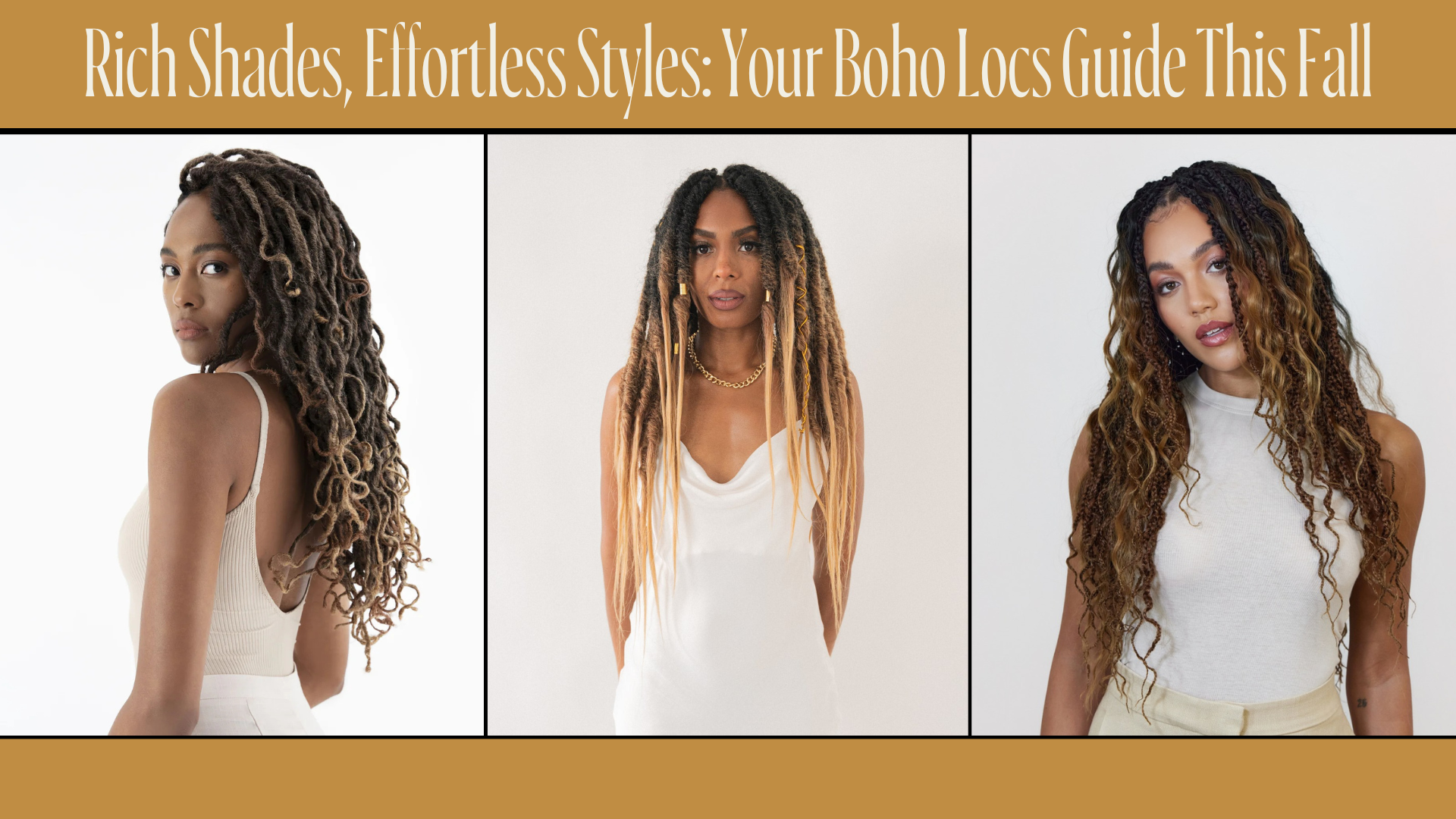 Rich Shades, Effortless Styles: Your Boho Locs Guide This Fall