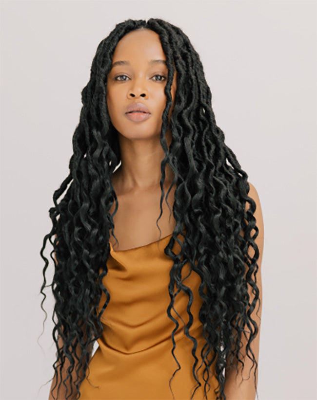 Boho Goddess Distressed Locs Wig (Human Hair Blend) #27 – Celebrity Hair  For Less