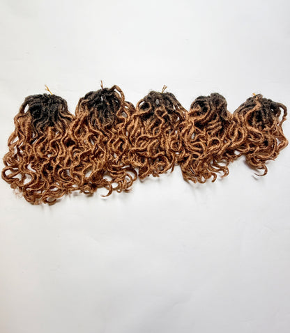 Boho Short Beach Locs in Hot Fudge 6"