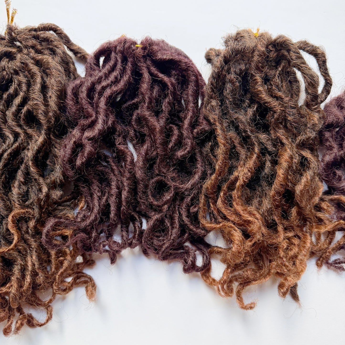 Boho Short Goddess Locs in Brauburn 6"