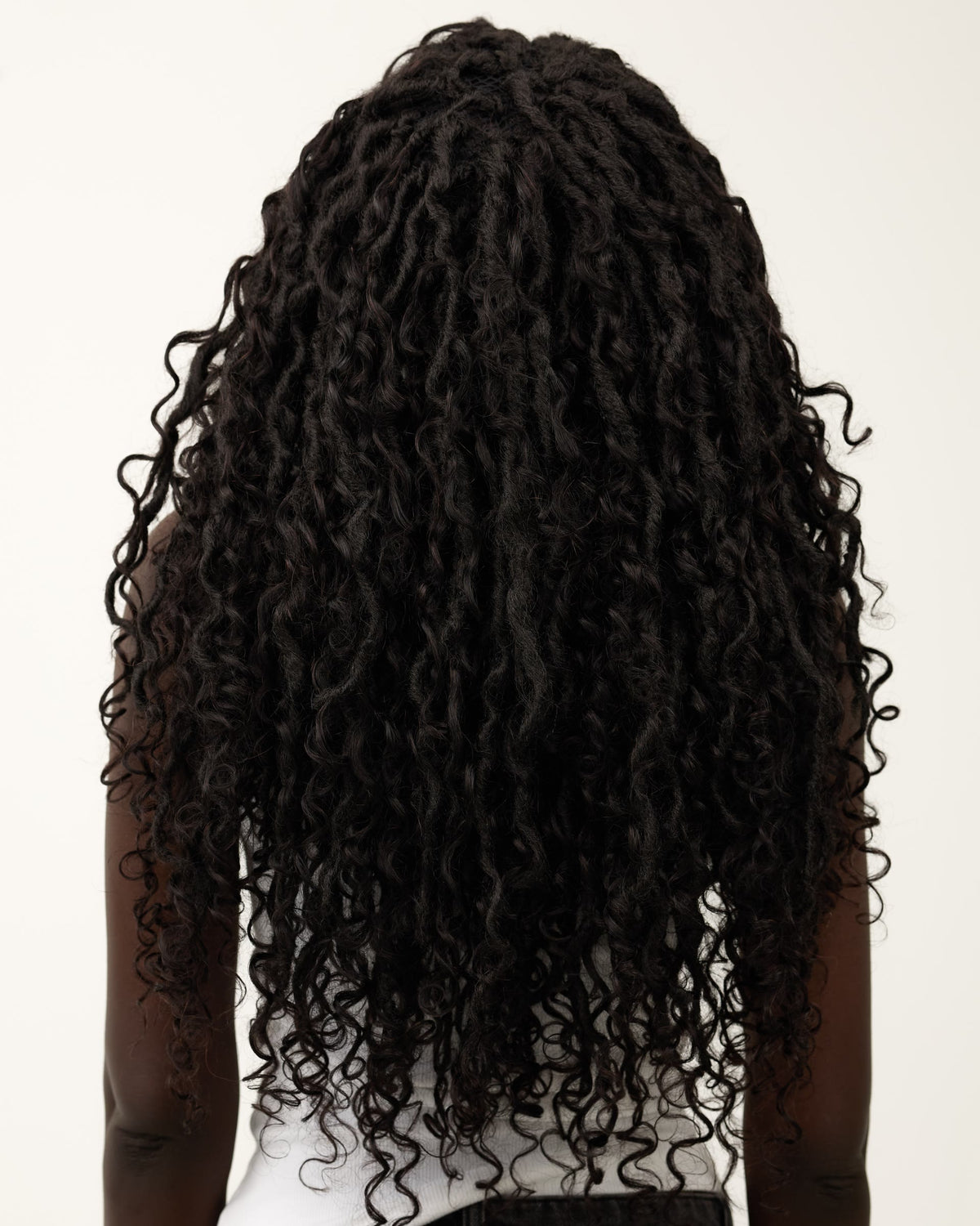 Burmese 22" Hybrid locs, human hair through the length