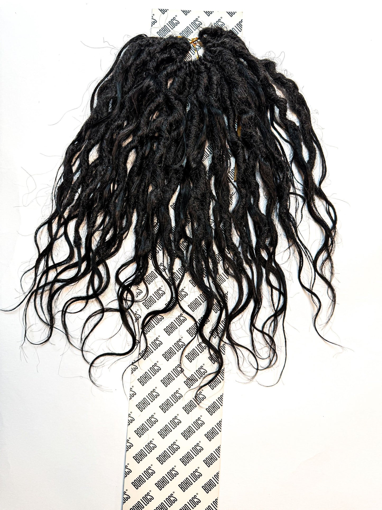 Raw Indian Human Hair Hybrid Locs in Naturel 12"