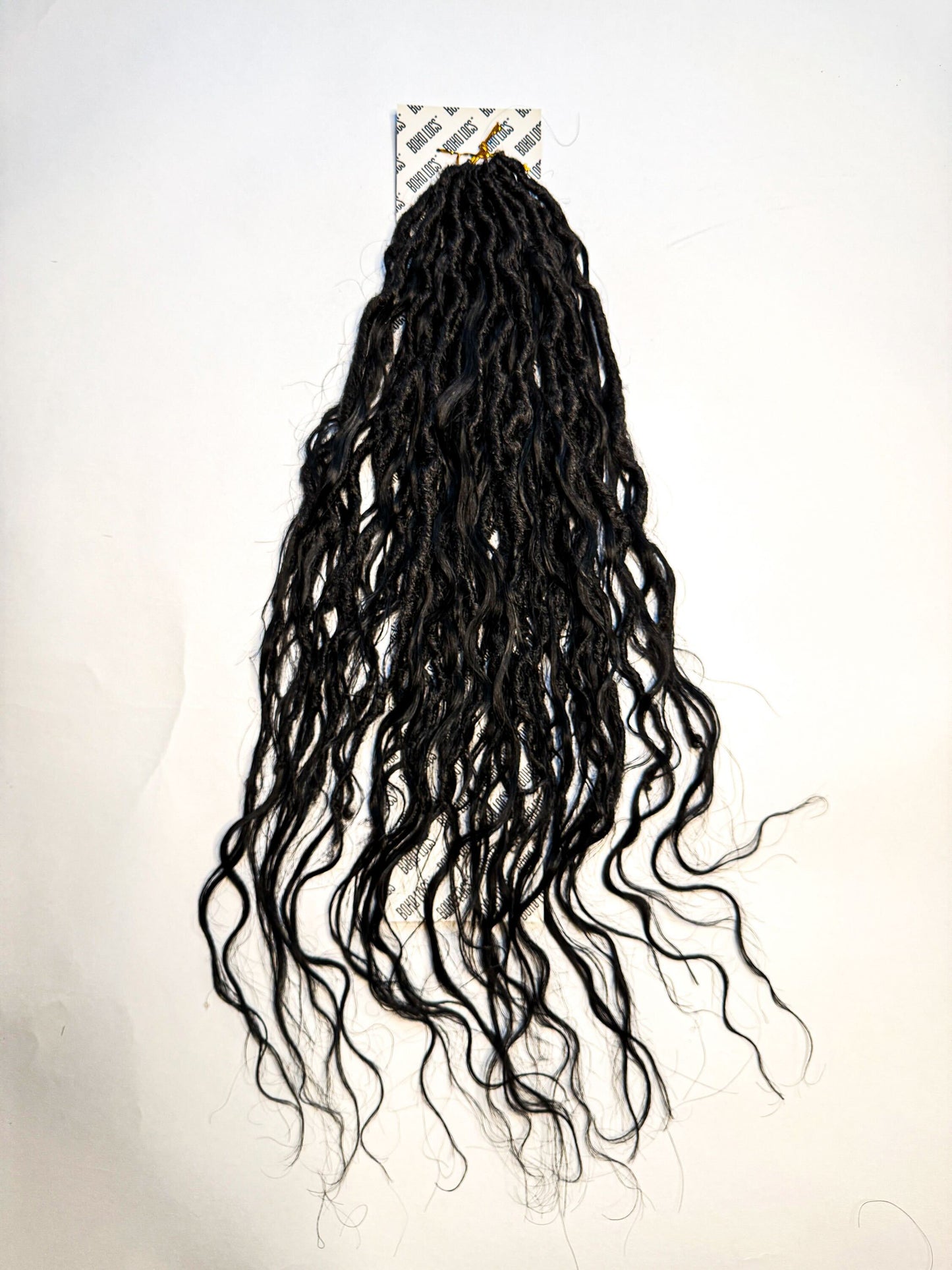 Raw Indian Human Hair Hybrid Locs in Naturel 22"