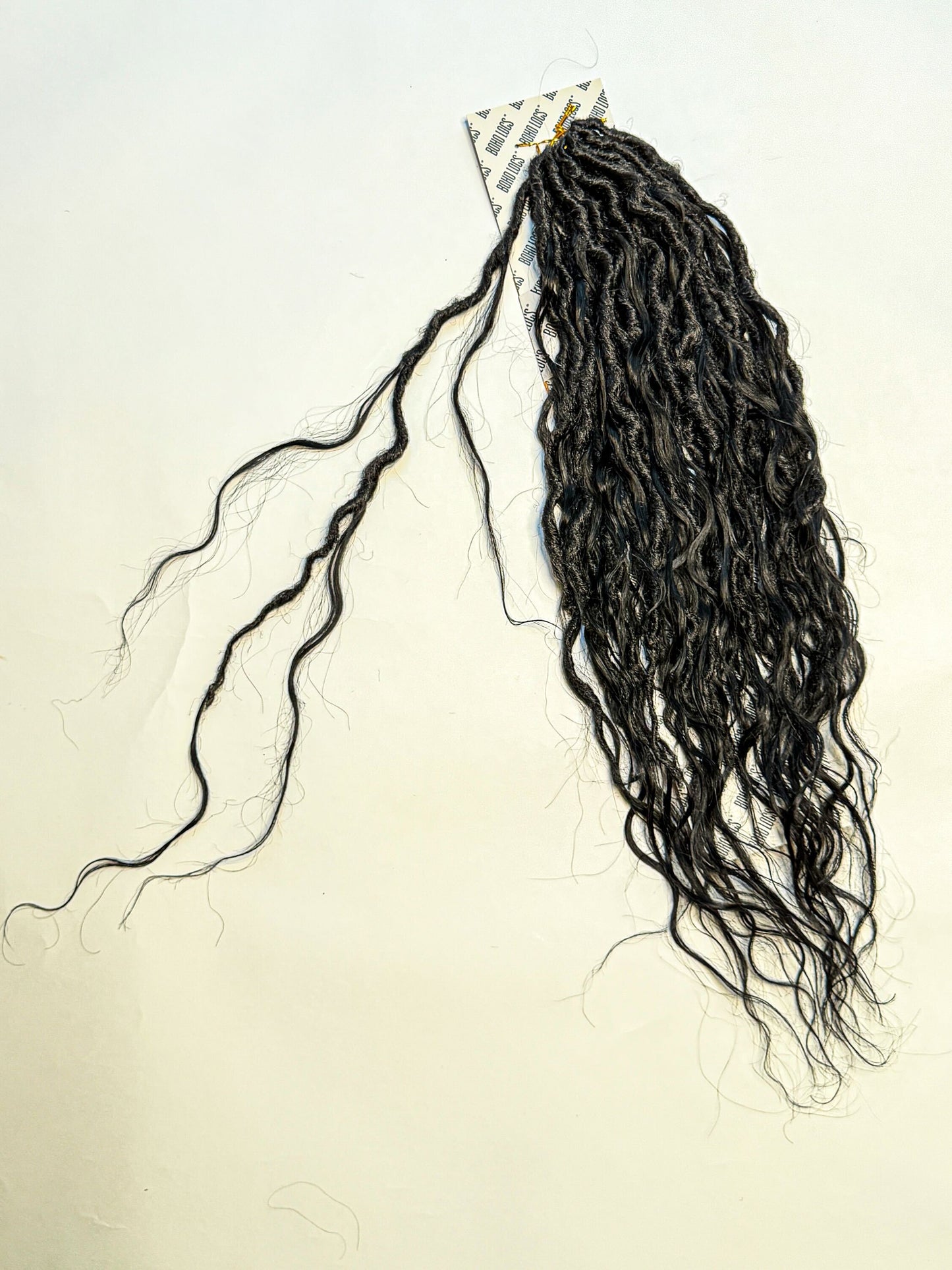 Raw Indian Human Hair Hybrid Locs in Naturel 22"