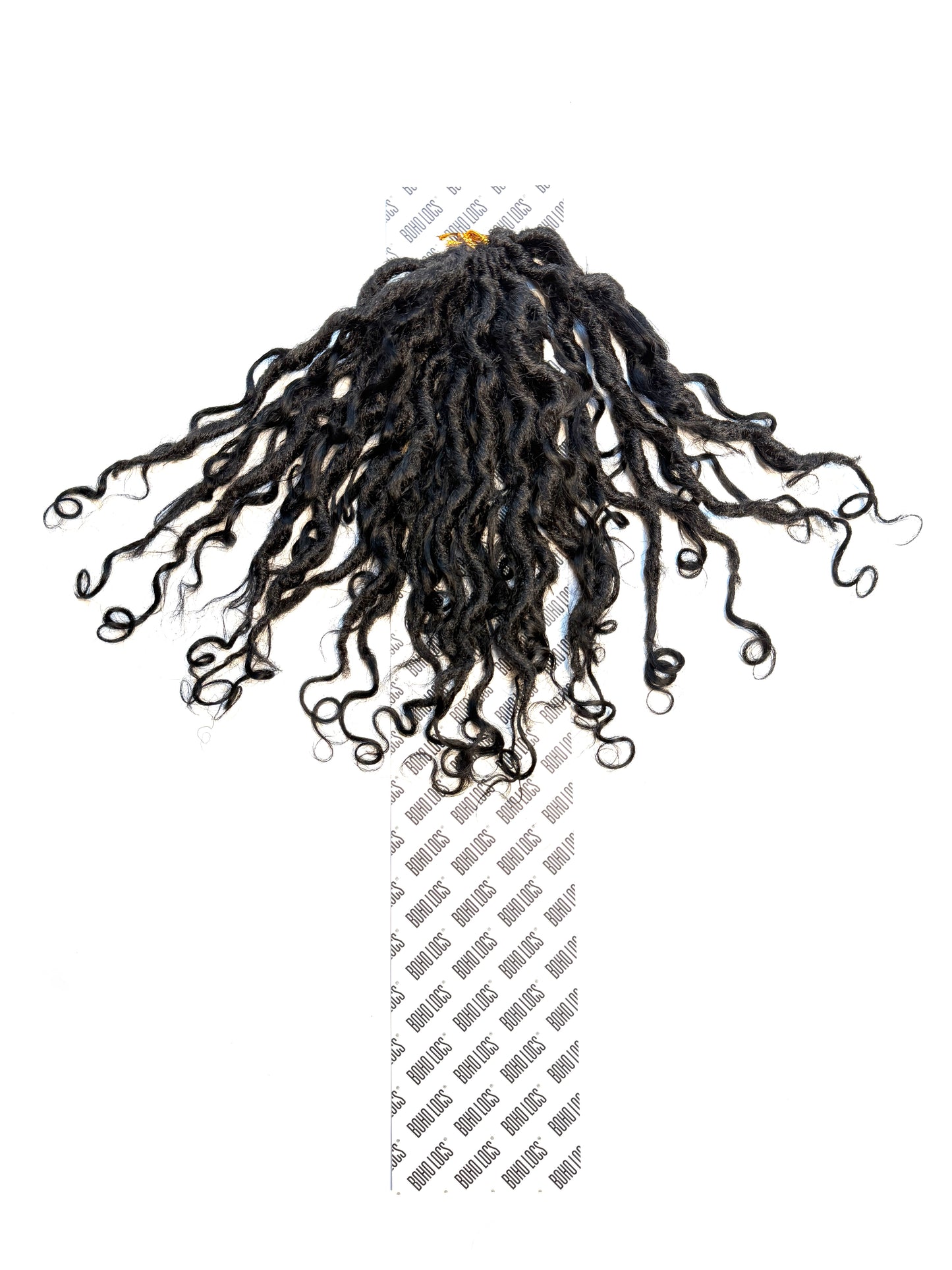 Burmese Curly Human Hair Hybrid Locs in Naturel 12"
