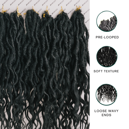 Queen Locs in Naturel 24"®