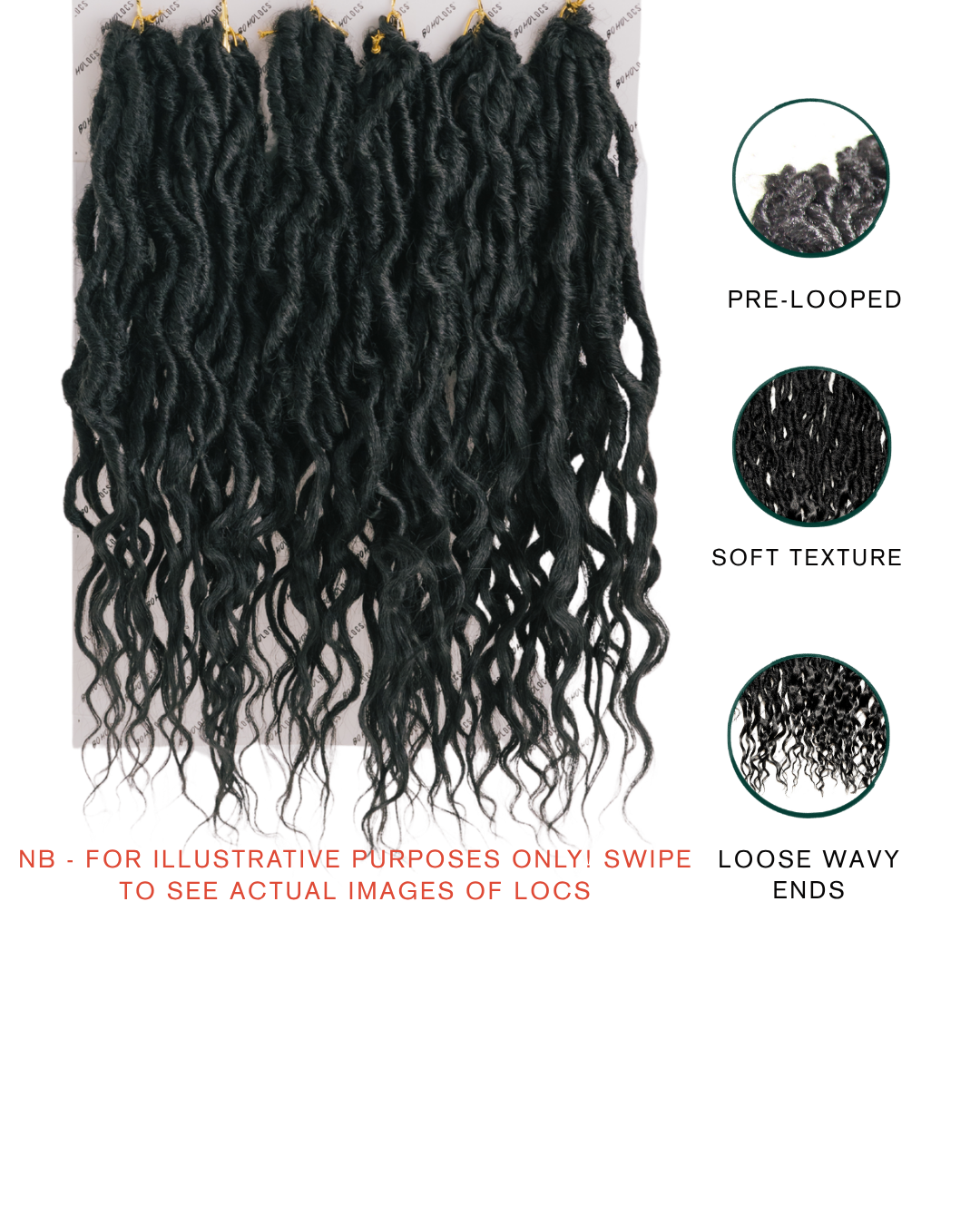 Queen Locs in Lit 16"®