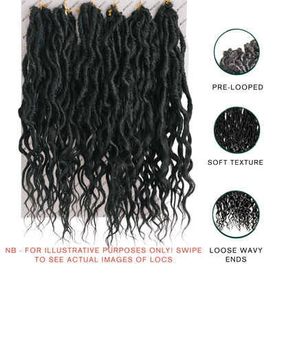 Queen Locs in Lit 16"®