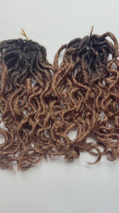 Boho Short Beach Locs in Hot Fudge 6"
