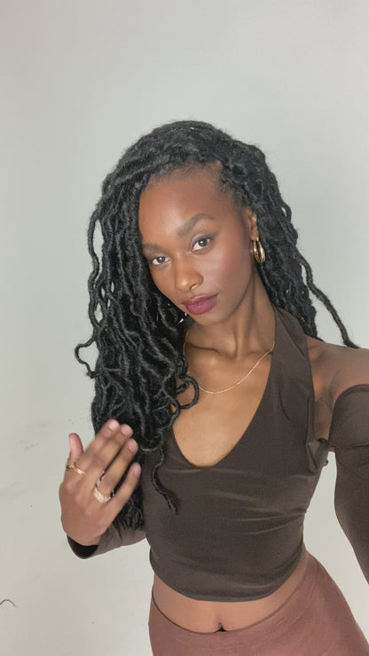 Boho Goddess Locs in Midnight 22"®