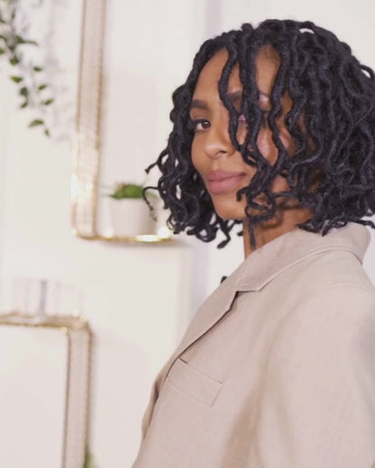 Boho Short Goddess Bob in Midnight