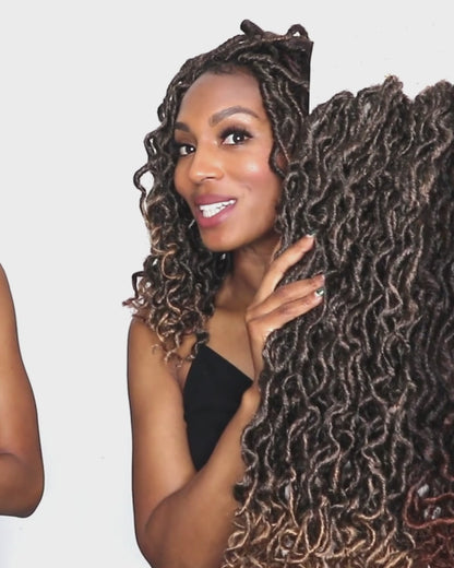 Boho Goddess Locs in Bey-Blonde/Bronde 22"®