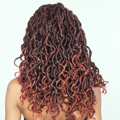 Boho Goddess Locs in Flames 14"