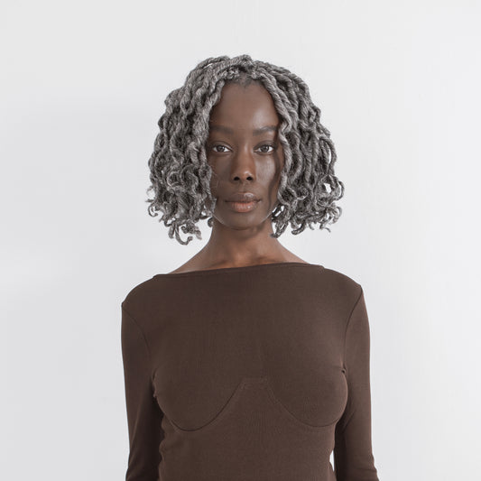 Boho Short Goddess Bob in Storm