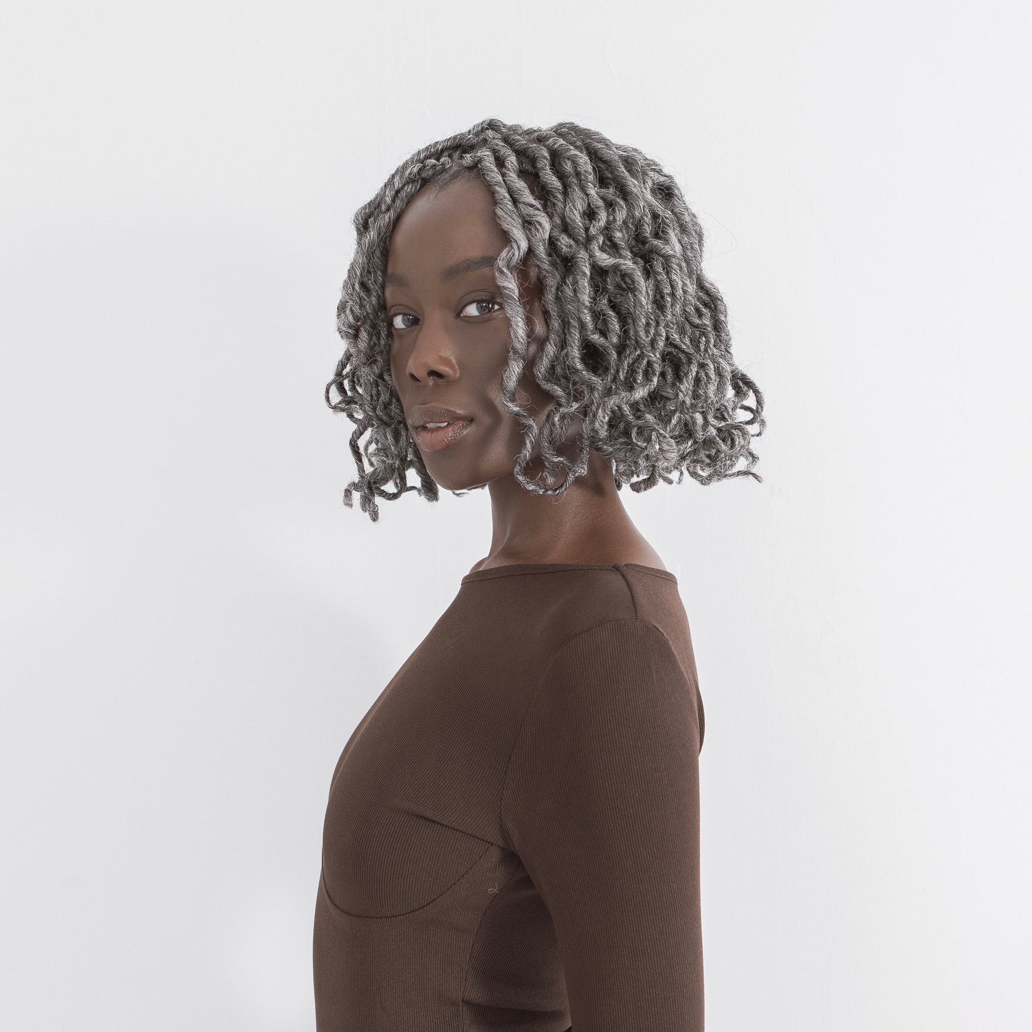 Boho Short Goddess Bob in Storm