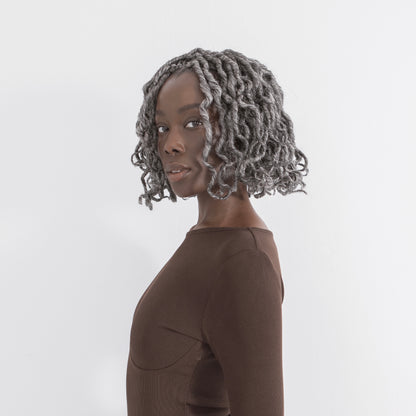 Boho Short Goddess Bob in Storm